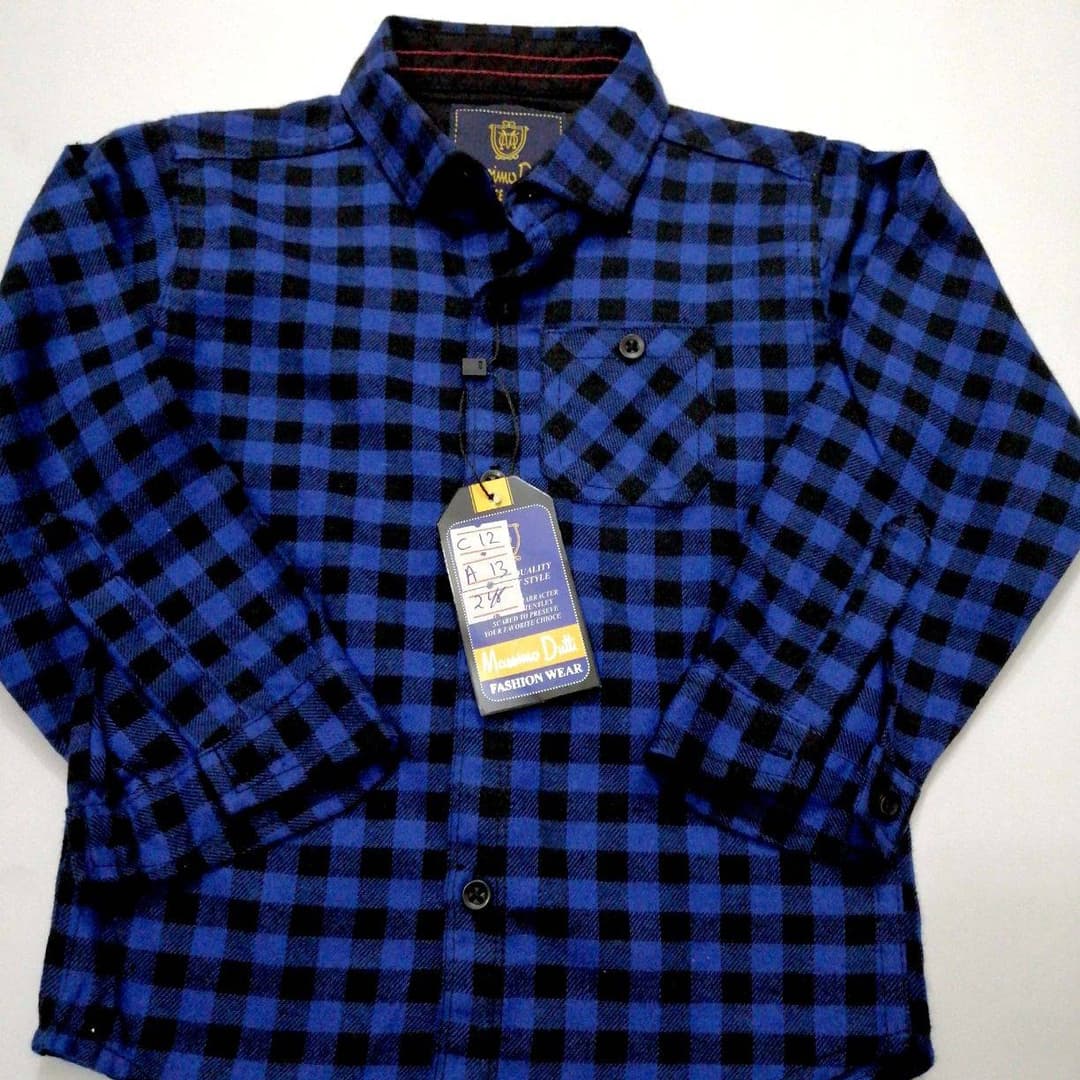 Blue Check Button Down Shirt