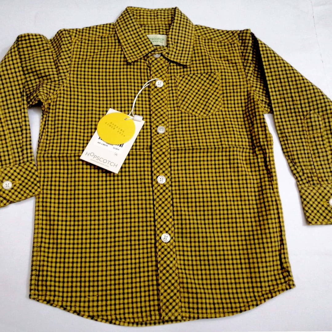 Hopscotch Mustard Check Shirt